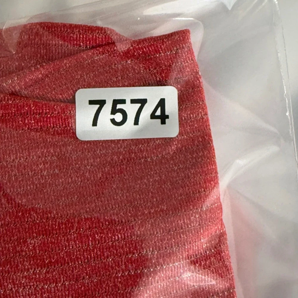 Lululemon Sculpt Tank Top Heathered Red Mesh Strappy Back High Neck Womens Gym 6